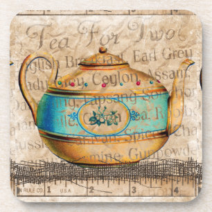 Antiek Tea Pot Bier Onderzetter