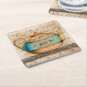 Antiek Tea Pot Kartonnen Onderzetters (Schuin)