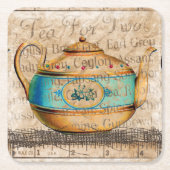 Antiek Tea Pot Kartonnen Onderzetters (Voorkant)