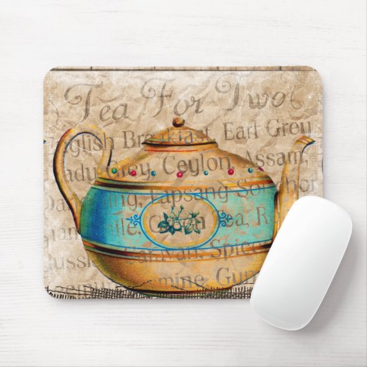 Antiek Tea Pot Muismat (Met muis)