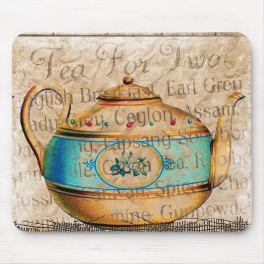 Antiek Tea Pot Muismat (Voorkant)