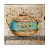 Antiek Tea Pot Tegeltje (Voorkant)