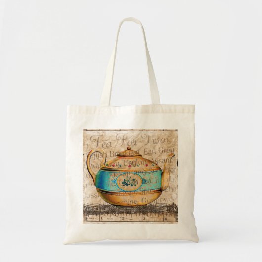 Antiek Tea Pot Tote Bag (Voorkant)