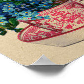  Antiek Teacup Floral Poster (Hoek)