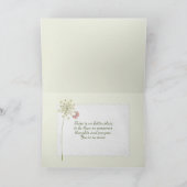 antiek teacup met daisy bouquet kaart (Binnen)