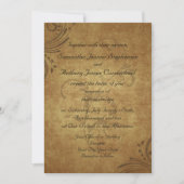  Antiek Teastain Swirl Bruiloft Kaart (Voorkant)