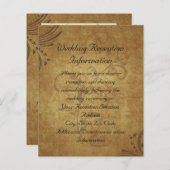  Antiek Teastain Swirl Reception Map (Voorkant / Achterkant)