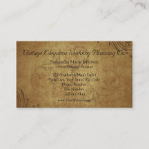  Antiek Teastain Swirl-Visitekaartjes