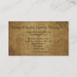  Antiek Teastain Swirl-Visitekaartjes Visitekaartje