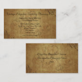 Antiek Teastain Swirl-Visitekaartjes Visitekaartje (Voorkant / Achterkant)