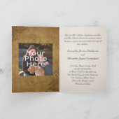 Antiek Teastain Swirl Wedding Invitation (Binnen)