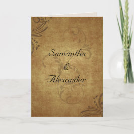  Antiek Teastain Swirl Wedding Invitation