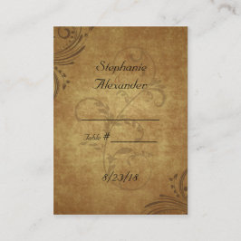  Antiek Teastain Swirl Wedding Plaatskaarten Plaatskaartje
