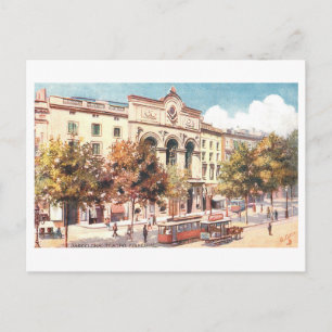 Antiek Teatro Principal, Barcelona, Spanje Briefkaart