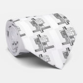 Antiek technicus voor mechanische gereedschappen stropdas (Opgerold)