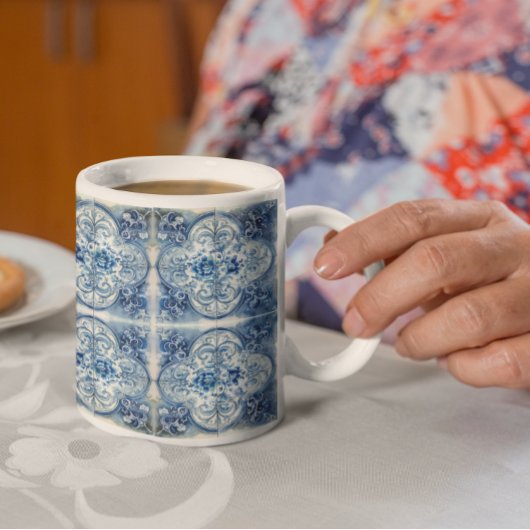 Antiek Tegel in Delfts Blauwe Mok