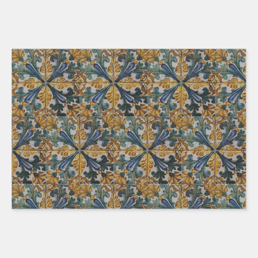 Antiek Tegel Inpakpapier Vel (Voorkant 3)