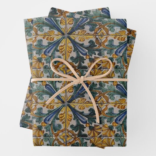 Antiek Tegel Inpakpapier Vel (In situ)