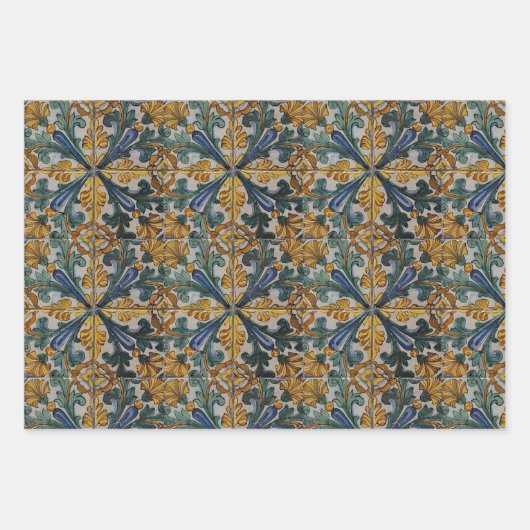 Antiek Tegel Inpakpapier Vel (Voorkant)