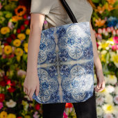 Antiek Tegels in Delfts Blauw Tote Bag