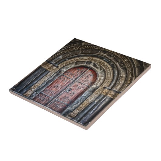 Antiek Tegels Kunstpoort Tegeltje (Zijkant)