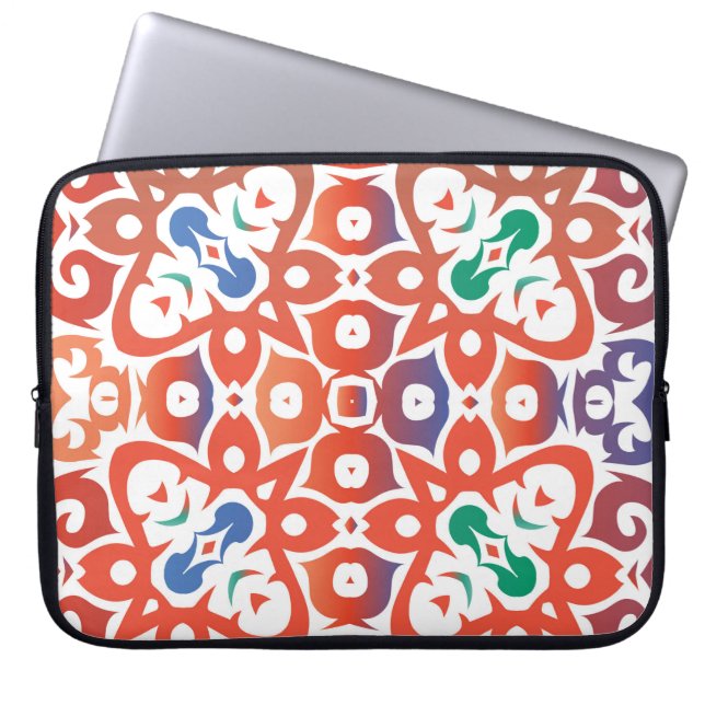 Antiek  tegels talavera mexico Handtekening d Laptop Sleeve (Voorkant)