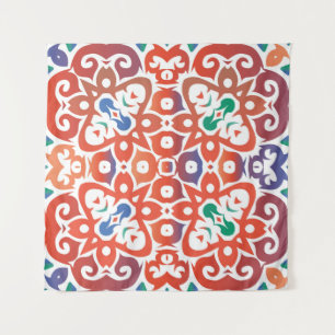 Antiek  tegels talavera mexico Handtekening d Wandkleed