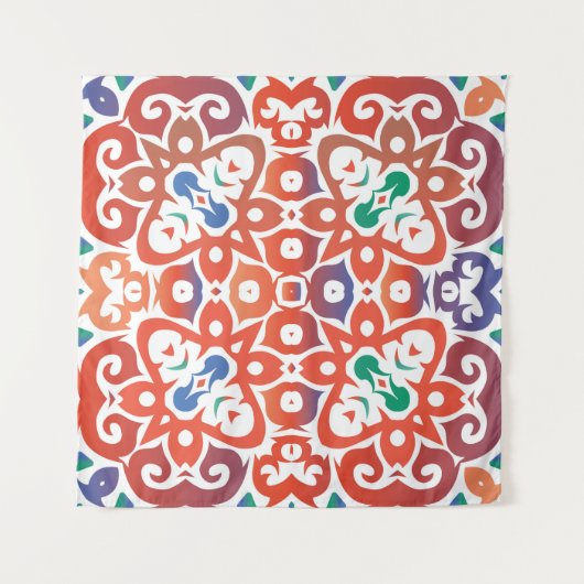 Antiek tegels talavera mexico Handtekening d Wandkleed (Voorkant)