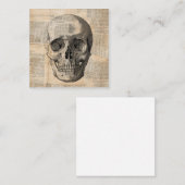 Antiek tekenillustratie  tekennieuws afdrukken informatiekaartje (Voorkant / Achterkant)