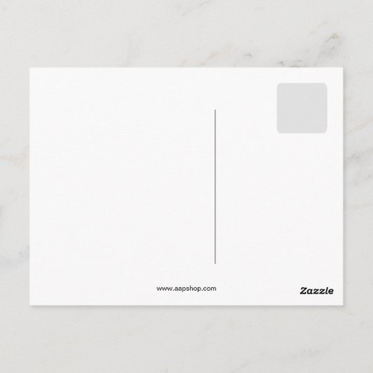 Antiek  tekening Emperor Penguin Briefkaart (Achterkant)