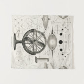 Antiek tekening van  astrologische bollen wandkleed (Voorkant (horizontaal))