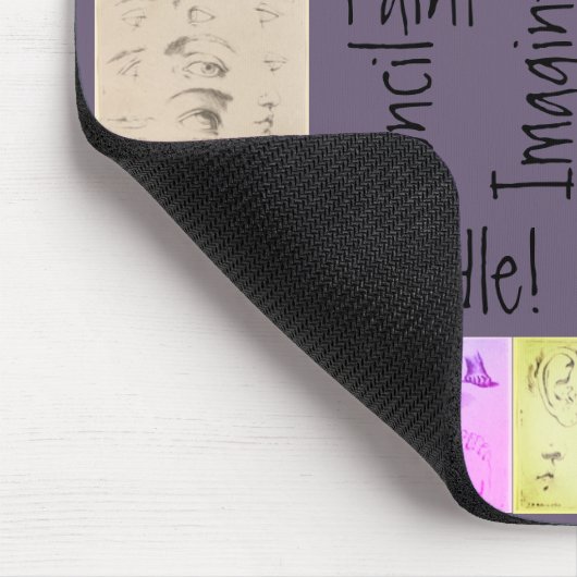 Antiek tekeningen Schets Schets Schets Schilder Muismat (Hoek)