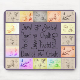 Antiek tekeningen Schets Schets Schets Schilder Muismat