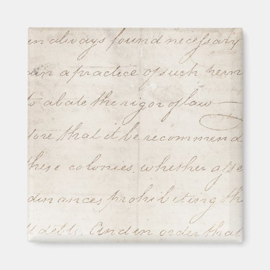   Antiek tekst Sjabloon Magneet (Voorkant)