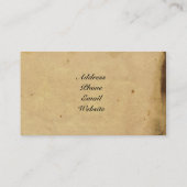 Antiek Telefoon, Kompas, en Camera Visitekaartje (Achterkant)