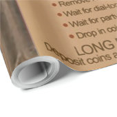 Antiek telefoontoestel met mobiele telefoon robuus cadeaupapier (Rol Hoek)