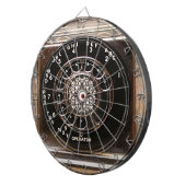 Antiek telefoontoestel met mobiele telefoon robuus dartbord (Voorkant Rechts)