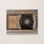 Antiek telefoontoestel met mobiele telefoon robuus legpuzzel (Horizontaal)