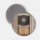 Antiek telefoontoestel met mobiele telefoon robuus magneet (Voorkant / Achterkant)