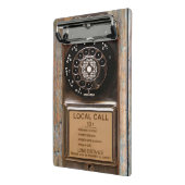 Antiek telefoontoestel met mobiele telefoon robuus mini klembord (Angled2)