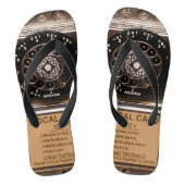 Antiek telefoontoestel met mobiele telefoon robuus teenslippers (Voetbed)