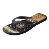 Antiek telefoontoestel met mobiele telefoon robuus teenslippers (Schuin)