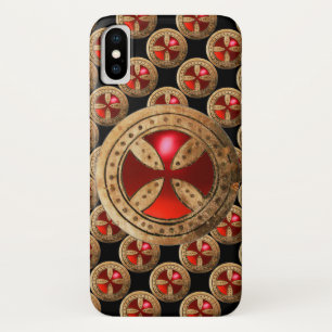 ANTIEK TEMPLAR CROSS Red Ruby Gem Case-Mate iPhone Case
