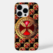 ANTIEK TEMPLAR CROSS Red Ruby Gem Case-Mate iPhone Case (Achterkant)