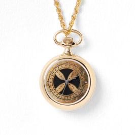 ANTIEK TEMPLAR-KROSS, zwart Horloge