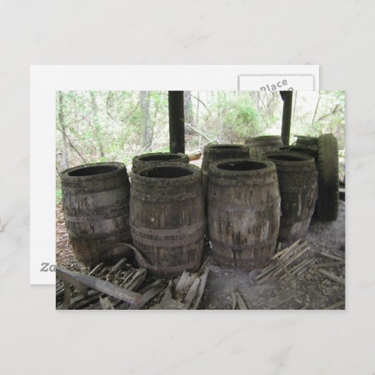 antiek terpentijnolie briefkaart (Voorkant / Achterkant)