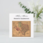 * Antiek Texas Map #1 Kaart (Staand voorkant)