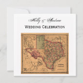 * Antiek Texas Map #1 Kaart (Voorkant)