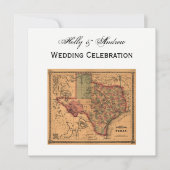 * Antiek Texas Map #1 Kaart (Voorkant)