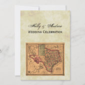 * Antiek Texas Map #1, Onderdruk BG #3 Kaart (Voorkant)